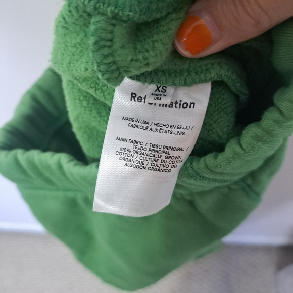 Reformation Classic Sweatpant Kelly Green XS - Picture 8 of 8